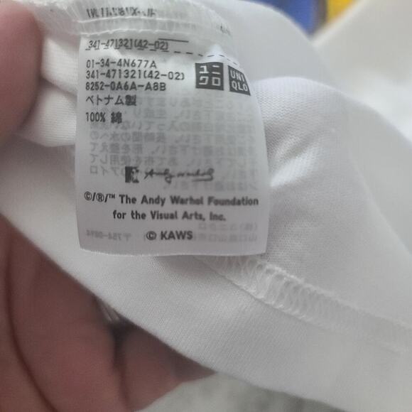 Kaws + Warhol cookie monster tshirt white Size XXL Uniqlo Limited edition - Picture 6 of 6